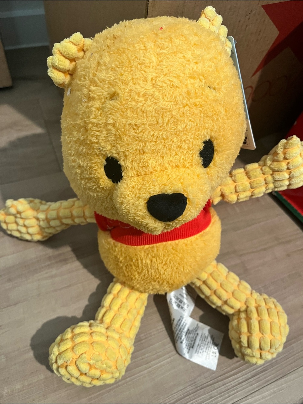 Disney Pooh Blissful Buddies- Yellow Plush Toy - Soft Kids Plush